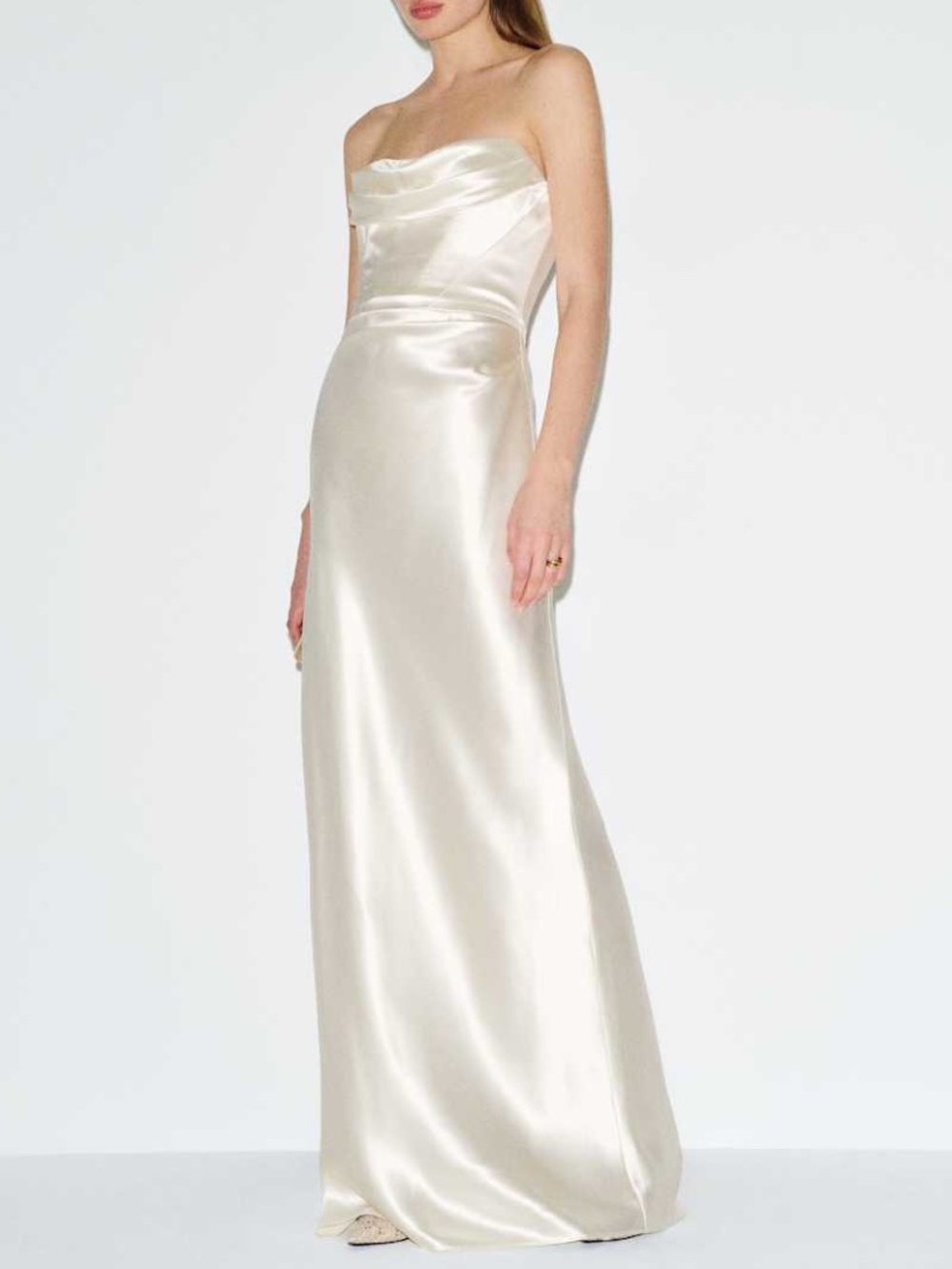 Reformation LUPE Strapless Ivory Wedding Dress Gown Corset Bodice With Tags 6